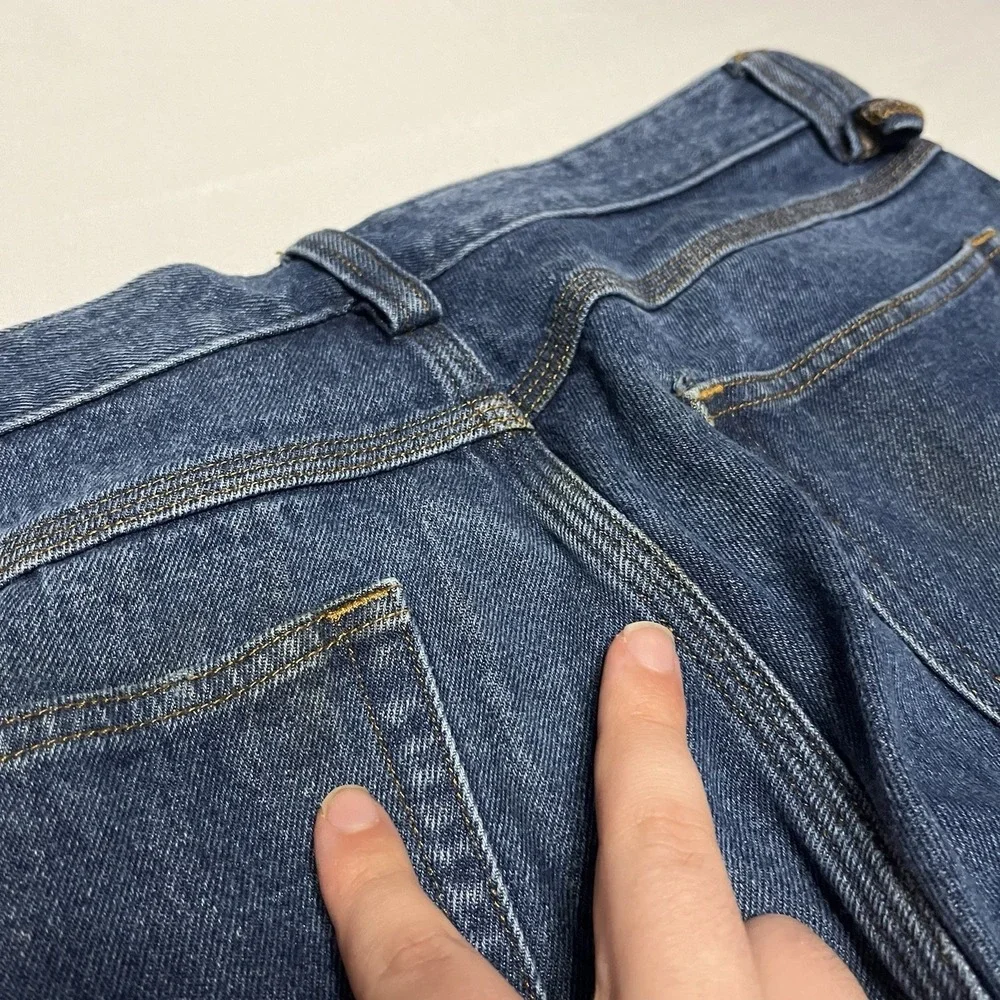 Duluth Trading Co Mens Flex Ballroom Carpenter Jeans Fits 32x33 Dark Wash Denim - Picture 7 of 8